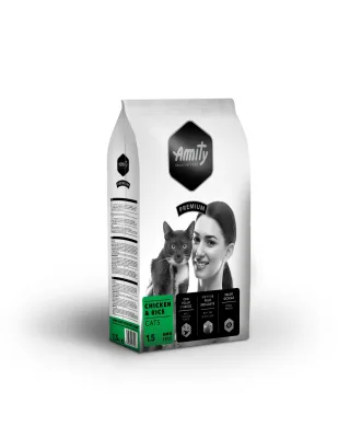 Hrana Uscata Pisici, Amity Premium Cats, Pui si Orez, 10 kg