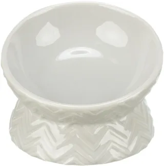 Trixie, castron ceramic ridicat ergonomic, taupe deschis, 0.15 L/ 13 cm