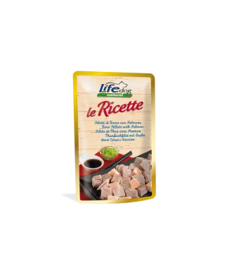 Hrana Umeda Caini, Life Dog Le Ricette, Ton File & Somon, 95 g