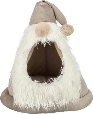 Trixie, culcus tip pestera X-Mas pitic, bej, 927104, 45x47 cm