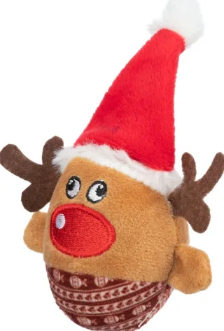 Trixie, jucarie X-Mas ren plus cu zornaitoare, 92525, 6x12 cm