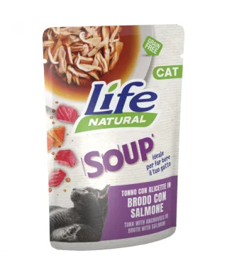 Hrana Umeda Pisici, Life Natural Adult Supa, Ton si Pestisori, 60 g