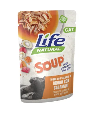 Hrana Umeda Pisici, Life Natural Adult Supa, Somon, 60 g