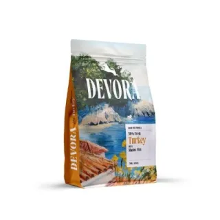 Hrana uscata caini, Devora Dog Starter & Junior Grain Free Multiprotein, Curcan & Peste Marin, 4 kg