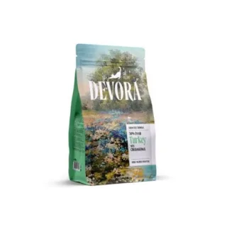 Hrana uscata pisici, Devora Cat Kitten Grain Free, Curcan, Pui & Rata, 400 g