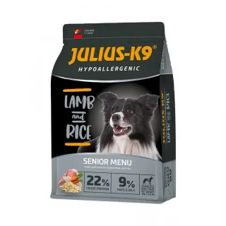 Hrana uscata premium hipoalergenica caini, Julius K9 Senior, Miel & Orez, 12 kg