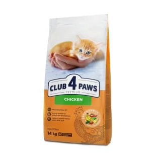 Hrana uscata premium pisici, Club 4 Paws Kitten, Pui, 14 kg