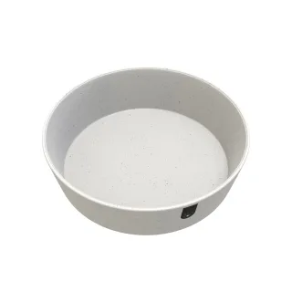 Bol pentru caini biocompozit din fibre de bambus Doctor Totolici, culoare Offwhite, 2L/ L