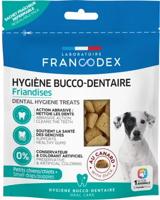 Francodex, recompense pentru igiena dentara, catelusi, 75 g