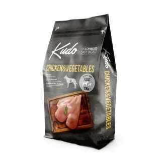 Kudo Adult, Hrana Uscata Presata la Rece, Pui si Legume, 12 kg