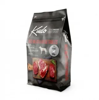 Kudo Adult Mini, Hrana Uscata Presata la Rece, Carne Rosie si Legume, 12 kg