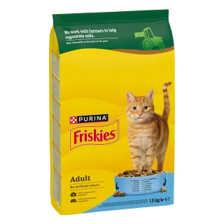 FRISKIES Cat, Adult, Pisica, Somon si Legume, 1.5 kg