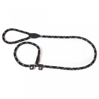 Lesa cordelina cu opritor dresaj, K9 2020R-IDC, 12 mm x 2 m, neagra/ fluorescenta