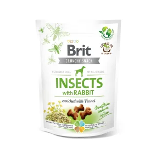 BRIT Care Crunchy Cracker, Insecte și Iepure cu Chimen, recompense fără cereale câini, 200g