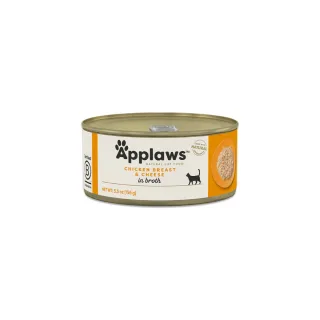 APPLAWS Piept, Pui și Brânză, conservă hrană umedă pisici, (în supă), 156g