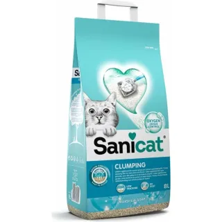 SANICAT Clumping Marseille, săpun Marsilia, așternut igienic pisici, granule, bentonită, aglomerant, neutralizare mirosuri, fără praf SANICAT Clumping, săpun Marsilia, așternut igienic pisici, granule, bentonită, aglomerant, neutralizare mirosuri, 8l