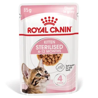 ROYAL CANIN Kitten Sterilised hrană umedă pisici sterilizate junior (în sos), 85g