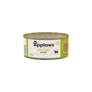 APPLAWS File, Ton și Alge Marine, conservă hrană umedă pisici, (în supă), 156g
