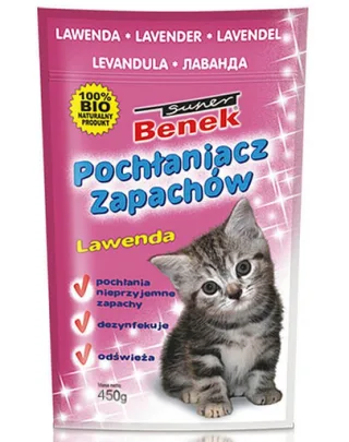Benek Dezinfectant / absorbant mirosuri lavandă 450 g