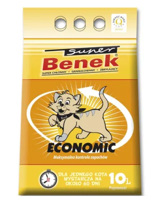 Benek Super Economic nisip pentru litiera 10 L