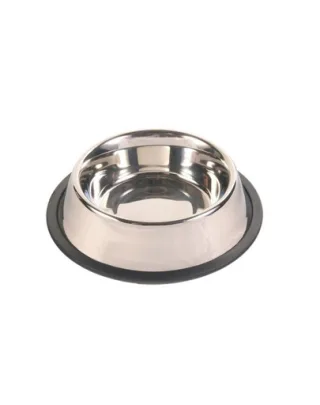 TRIXIE Bol metal anti-alunecare, 0.45 L / 14 cm