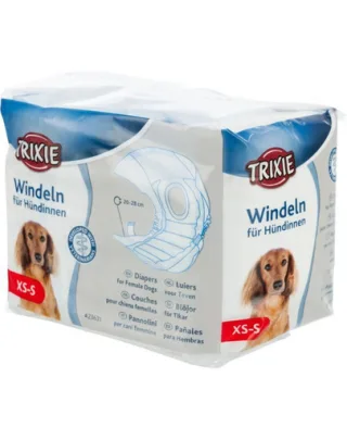TRIXIE Scutece protectie pentru caini XS-S 12 buc