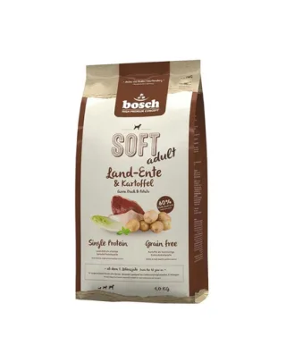 BOSCH Plus Hrana uscata caini adulti cu sensibilitati/alergii alimentare, rata si cartofi 1 kg
