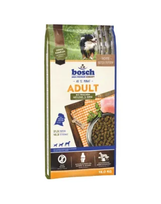 BOSCH Adult Hrana uscata pentru caini adulti, cu pasare si mei 15 kg