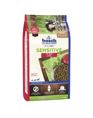 BOSCH Sensitive Hrana uscata caini cu sensibilitati alimentare, cu miel si orez 1 kg