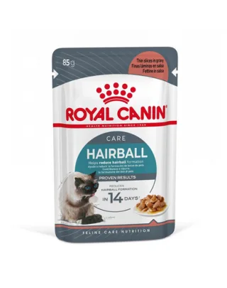 ROYAL CANIN Hairball Care 12 x 85 g in sos hrana umeda pisica pentru reducerea formarii bezoarelor