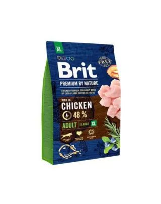 BRIT Premium By Nature Adult Hrana uscata pentru caini adulti de talie mare 3 kg