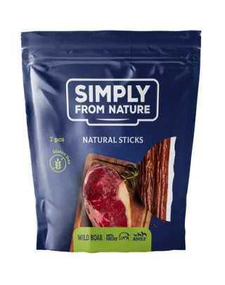 SIMPLY FROM NATURE Recompense sticks cu aroma de mistret pentru caini 7 buc.