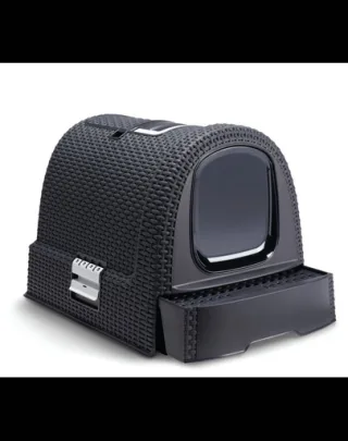 CURVER Litiera acoperita pentru pisici 51 x 38.5 x 39.5 cm, negru