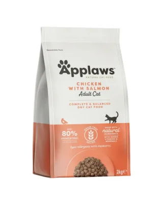 APPLAWS Adult Chicken &amp; Salmon 2 kg Hrana uscata pisica adulta, cu pui si somon