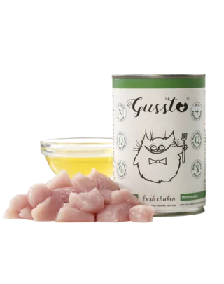 GUSSTO Cat Fresh Chicken cu pui 400 gr