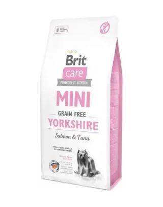 BRIT Care Grain Free Mini Yorkshire hrana uscata caini adulti talie mica, somon si ton 7 kg