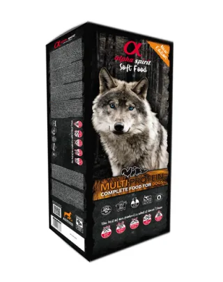 ALPHA SPIRIT Hrana uscata si moale caini adulti Multiprotein 9 kg