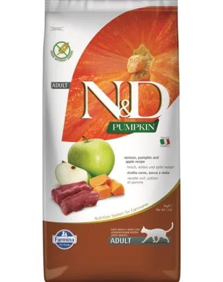 FARMINA N&amp;D Pumpkin Cat Adult Hrana pisici, cu vanat si mere 5 kg