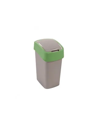 CURVER Cos de gunoi "FLIP BIN" 9 L argintiu / verde