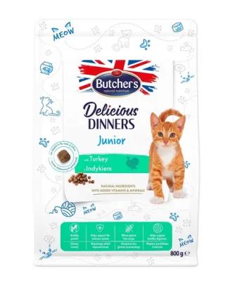 BUTCHER'S Functional Kitten Hrana uscata pisoi, cu curcan 800 g