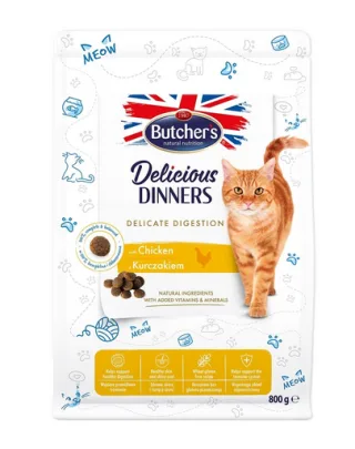 BUTCHER'S Functional Cat Sensitive mancare pentru pisici sensibile, cu pui 800 g