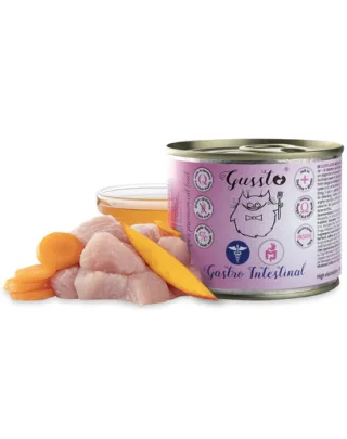GUSSTO Vet Gastro Intestinal pentru probleme gastrice curcan 200 gr