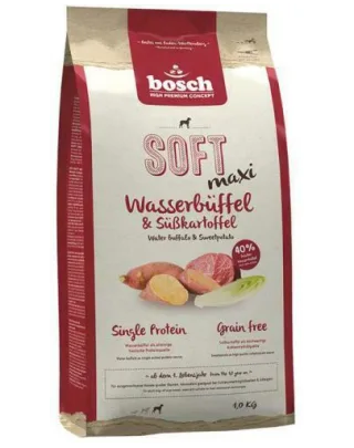 BOSCH Soft Maxi Hrana uscata caini, Carne de bivol si cartofi dulci 1 kg