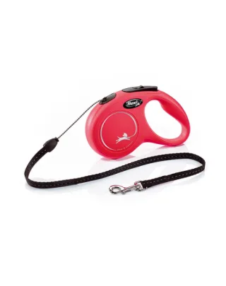 FLEXI New Classic lesa automata cu sir pentru caini, rosu, marimea S, 5 m