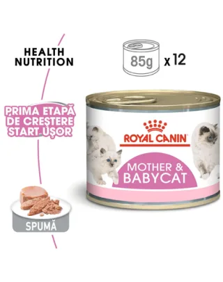 Royal Canin Mother &amp; BabyCat hrana umeda pisica mama si puii pana la 4 luni, 195 g