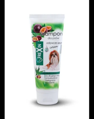 FREXIN Sampon pentru cainii cu par lung, fructul pasiunii si aloe, 220 g