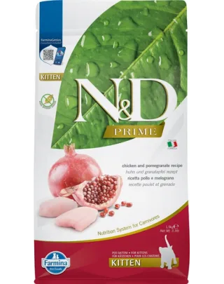 FARMINA N&amp;D Prime Hrana pentru pisoi, cu pui si rodie 1.5 kg