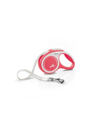 FLEXI New Comfort lesa automata cu banda pentru caini, rosu, marimea XS, 3 m