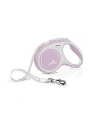 FLEXI New Comfort lesa automata cu banda pentru caini, roze, marimea M, 5 m