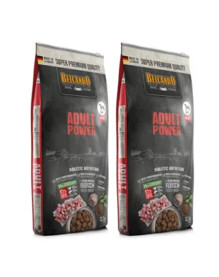 BELCANDO Power hrana uscata pentru cainii foarte activi, femele gestante sau care alapteaza, talie M-XL 25 kg (2 x 12.5 kg)